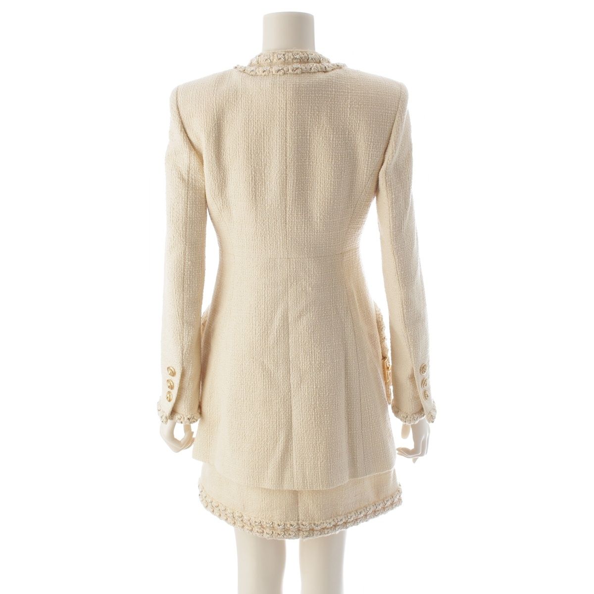 Chanel Metiers D'art Collection Wool Silk Ensemble Lion Button Star Demo Chief — view 4