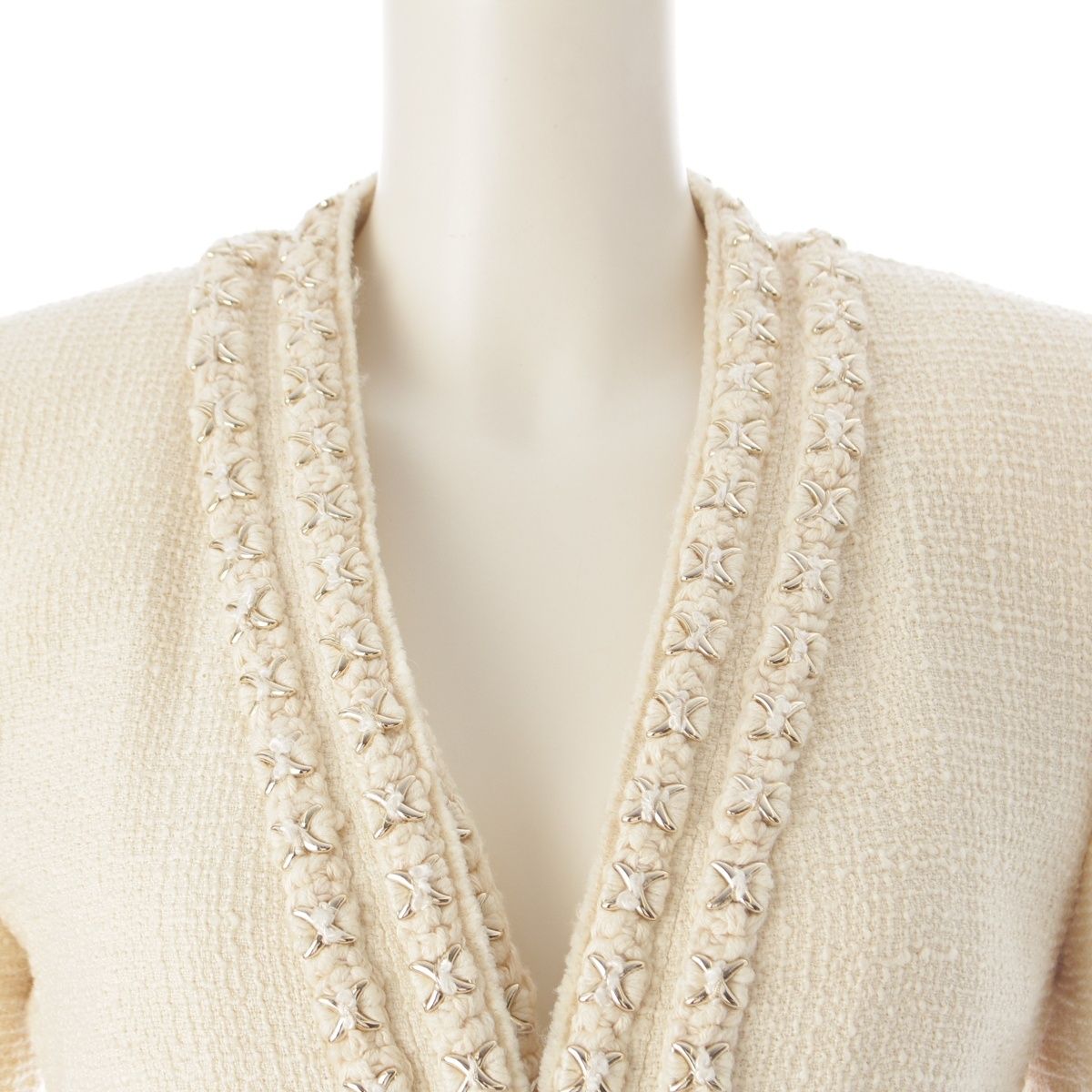 Chanel Metiers D'art Collection Wool Silk Ensemble Lion Button Star Demo Chief — view 7