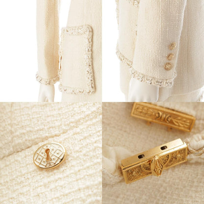 Chanel Metiers D'art Collection Wool Silk Ensemble Lion Button Star Demo Chief — view 8