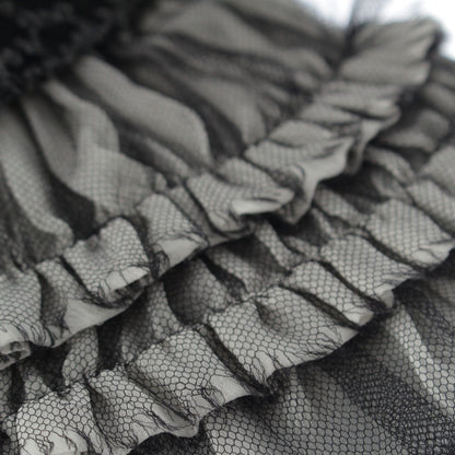 Chanel Coco Button Frill Trim Cut Jacquard Tailored Jacket Black Dark Gray 34 — view 8