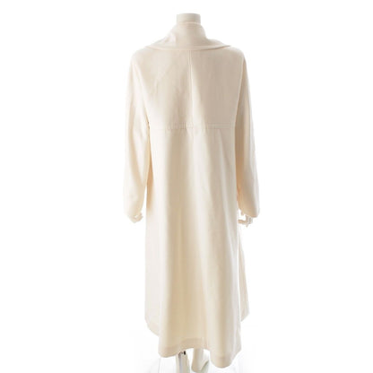 Chanel Cashmere Blend Wool Lining Long Coat Off White Ivory 34 — view 4