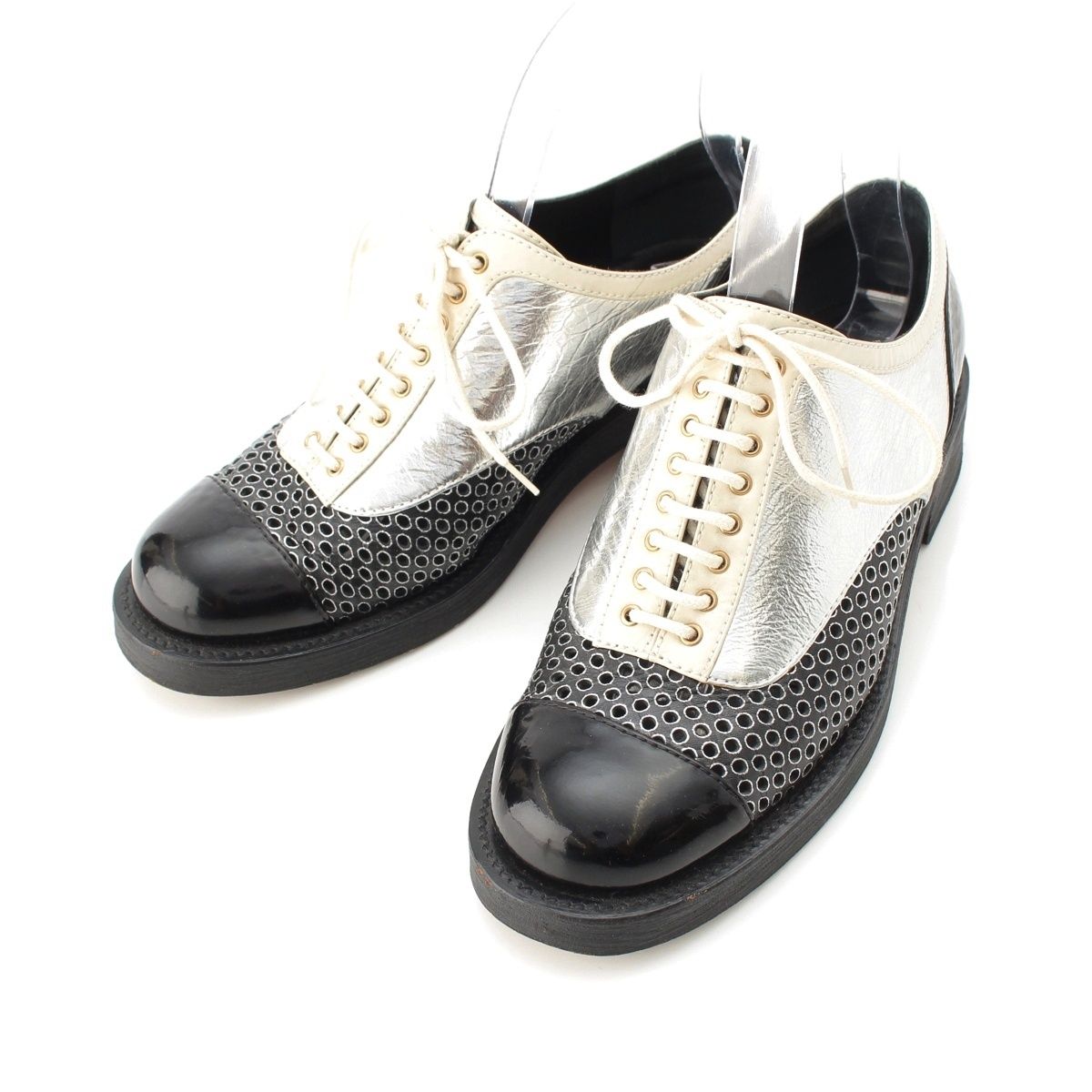 Chanel Leather Perforated Oxford