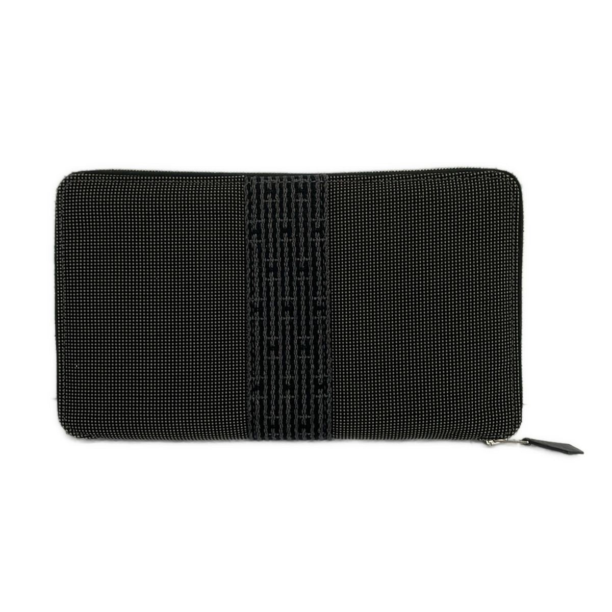 Hermes Wallet Her Line Purse GM Gray Zip Around — view 2