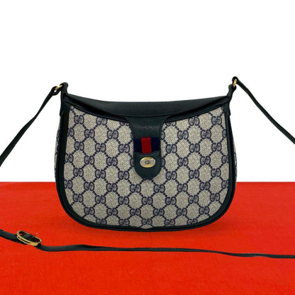 Gucci Vintage Sherry Line GG Logo Pattern Leather Mini Shoulder Bag Pochette