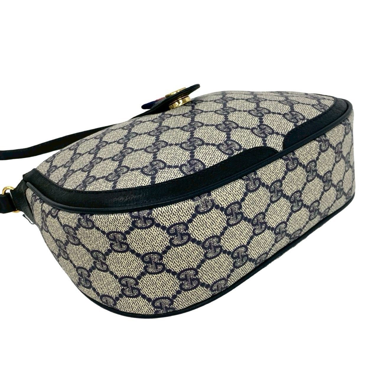 Gucci Vintage Sherry Line GG Logo Pattern Leather Mini Shoulder Bag Pochette — view 7