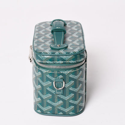 Goyard Muse Vanity Case Mini Nano Bag Green 2-Way Goyardine Canvas Calfskin — view 5