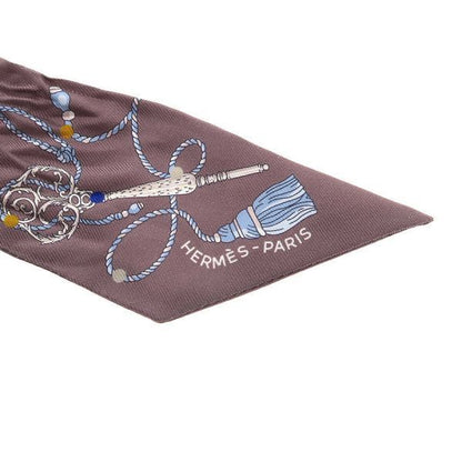 Hermes Twilly Scarf Purple — view 6