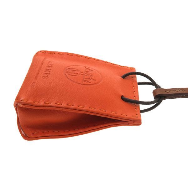 Hermes Sac Orange Bag Charm — view 3