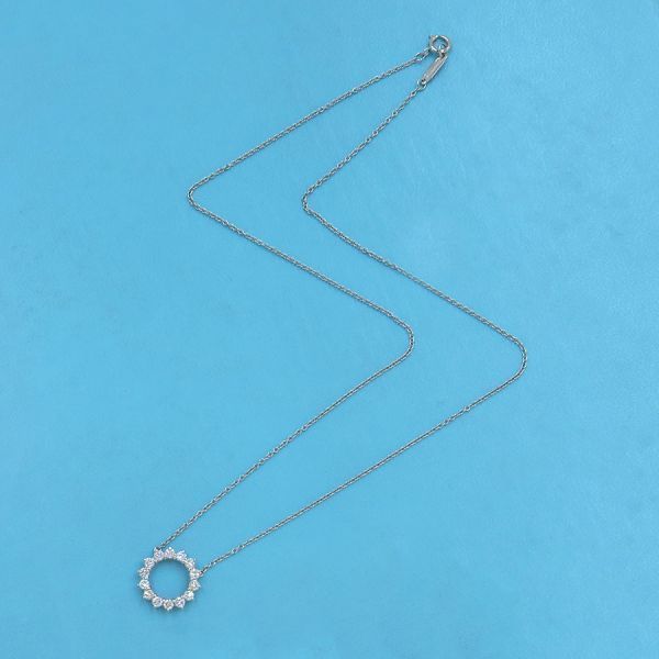 Tiffany & Co Open Circle Diamond Necklace Small — view 4