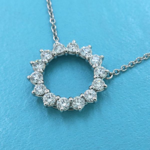 Tiffany & Co Open Circle Diamond Necklace Small