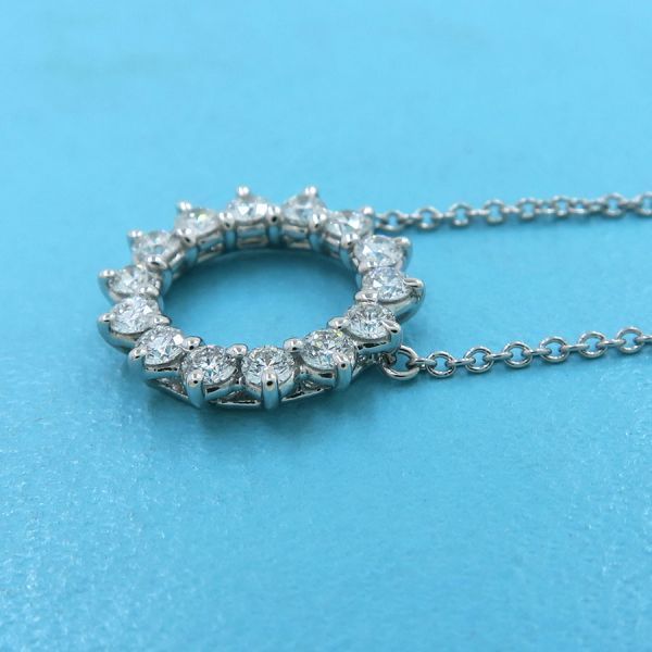Tiffany & Co Open Circle Diamond Necklace Small — view 2