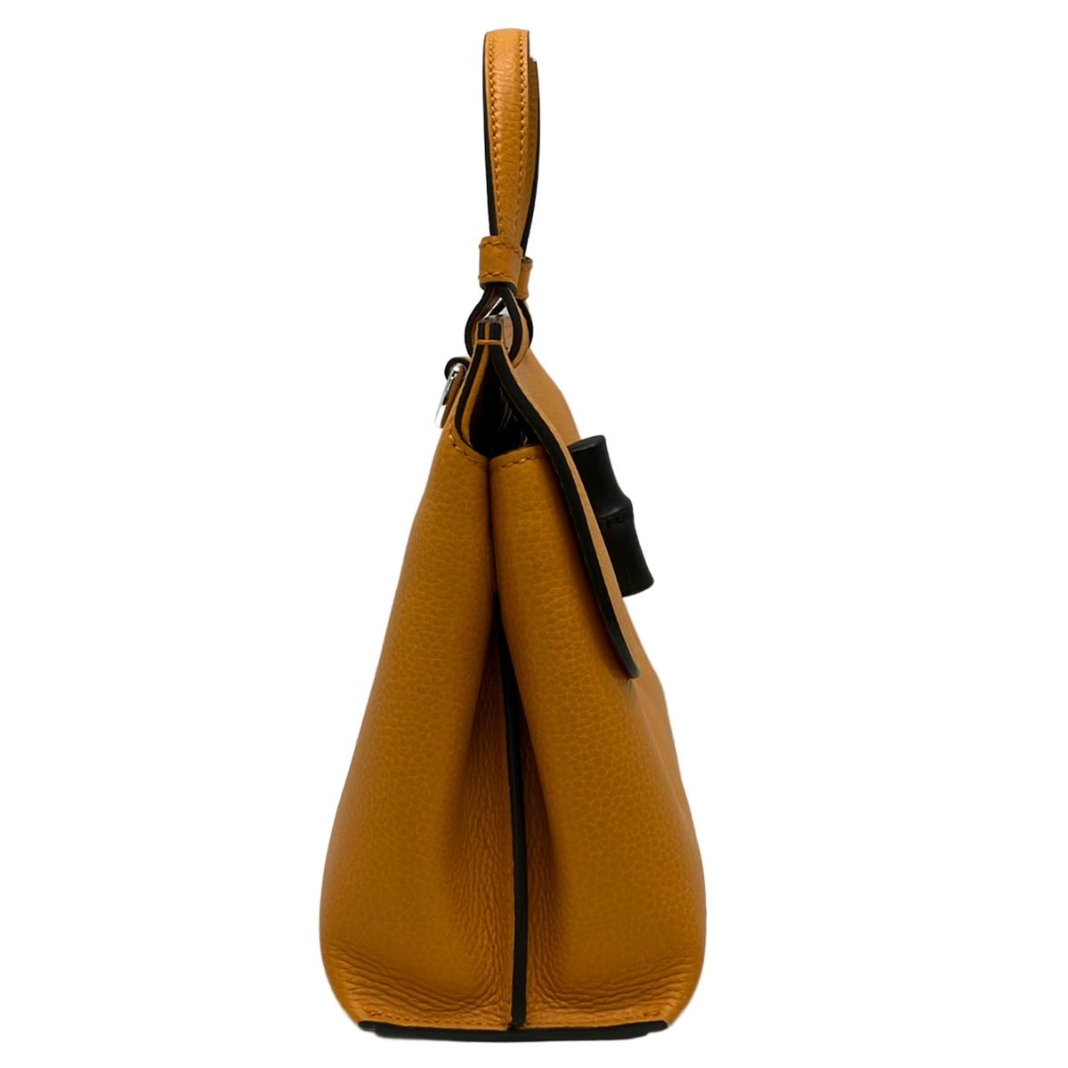 Gucci Handbag Bamboo Daily Orange Leather — view 2