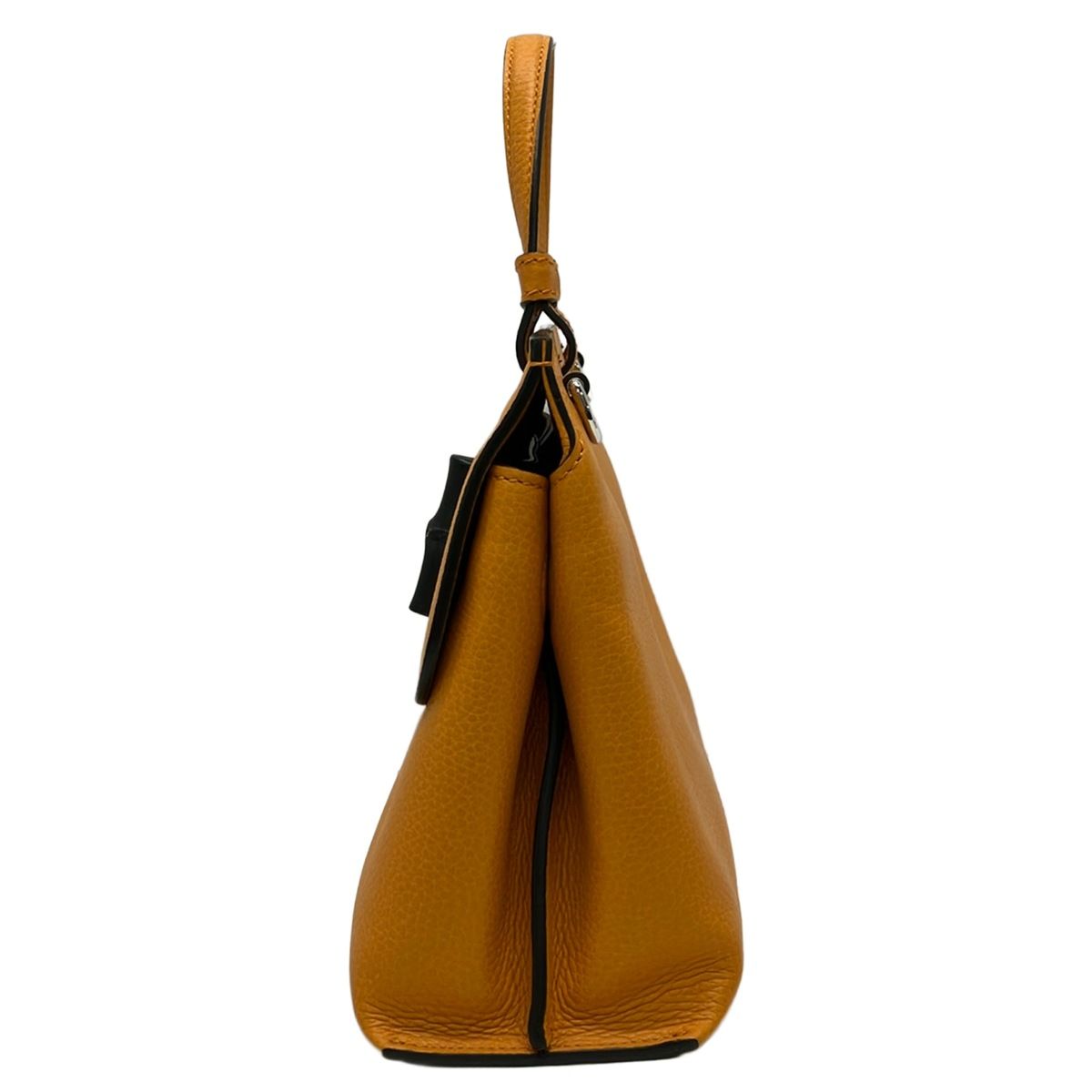 Gucci Handbag Bamboo Daily Orange Leather — view 4