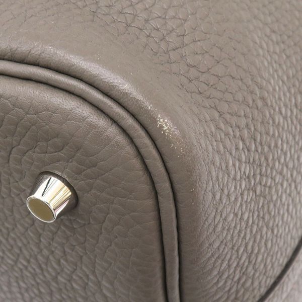 Hermes Picotin Lock Handbag Gray — view 5