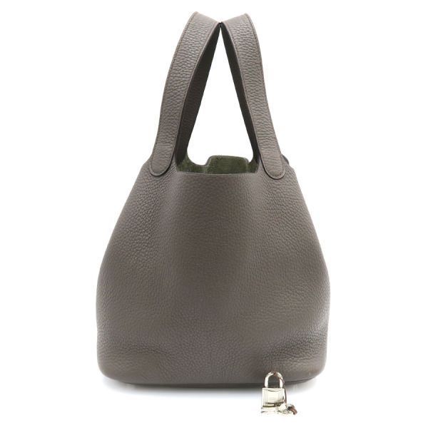 Hermes Picotin Lock Handbag Gray