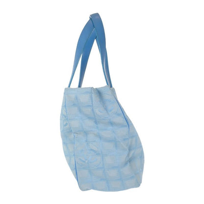 Chanel New Travel Line Tote PM Nylon Leather Blue — view 4