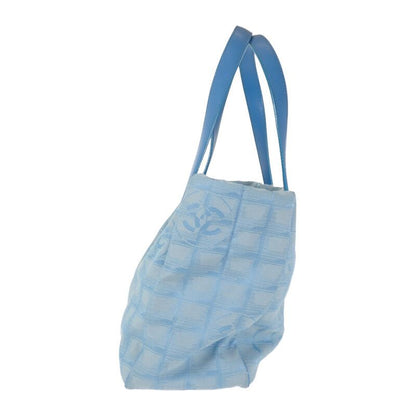 Chanel New Travel Line Tote PM Nylon Leather Blue — view 5