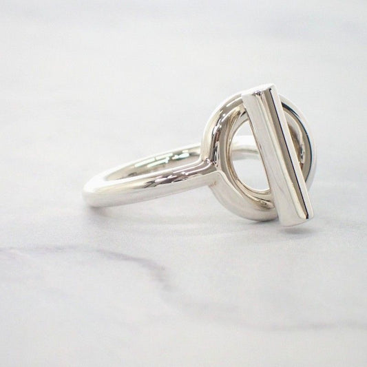 Hermes Echappee Ring 925 Sterling Silver