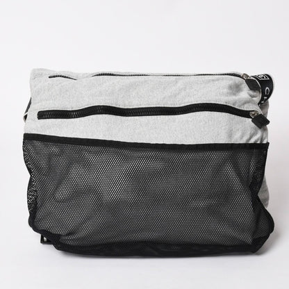 Chanel Sports Line Shoulder Bag CC Logo Choco Bar Gray Silver — view 2
