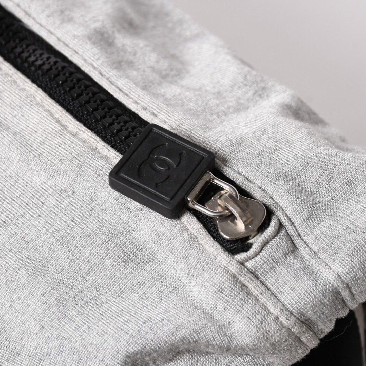 Chanel Sports Line Shoulder Bag CC Logo Choco Bar Gray Silver — view 6