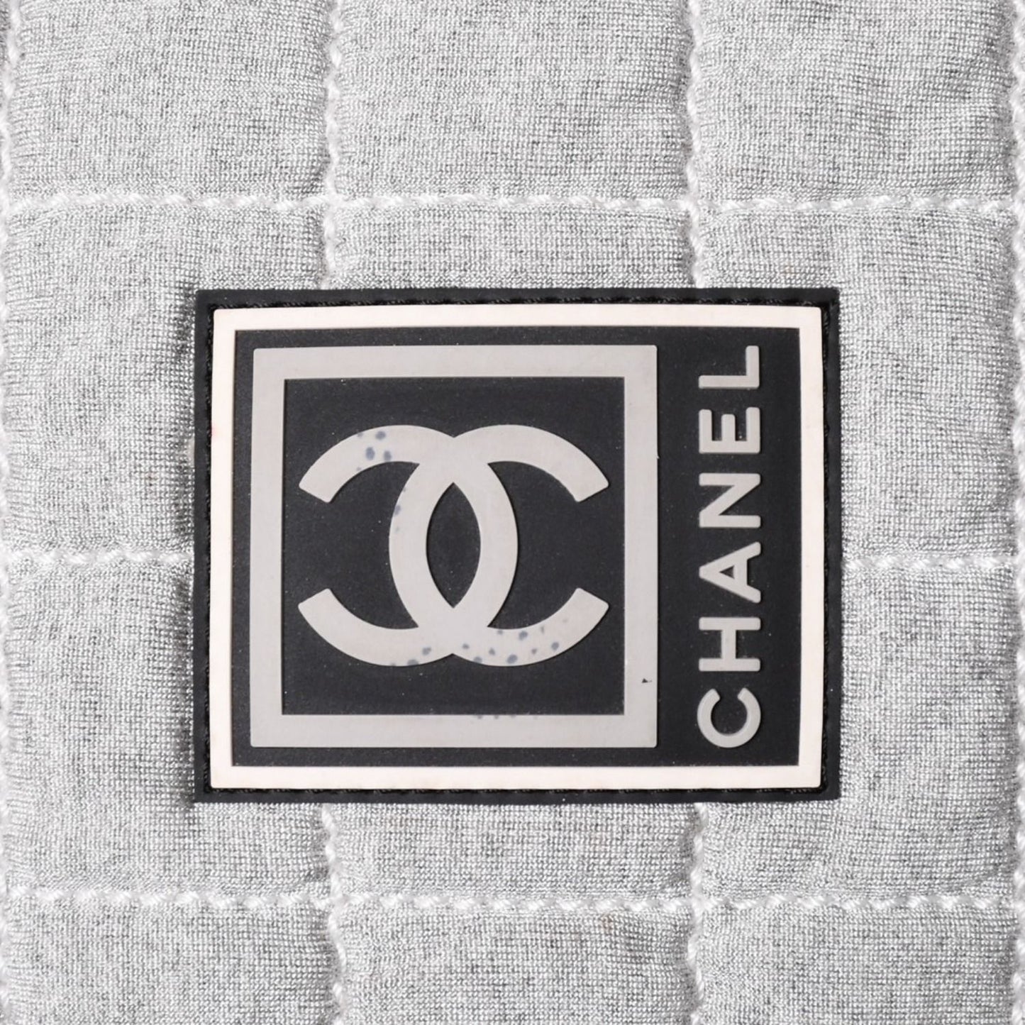 Chanel Sports Line Shoulder Bag CC Logo Choco Bar Gray Silver — view 7