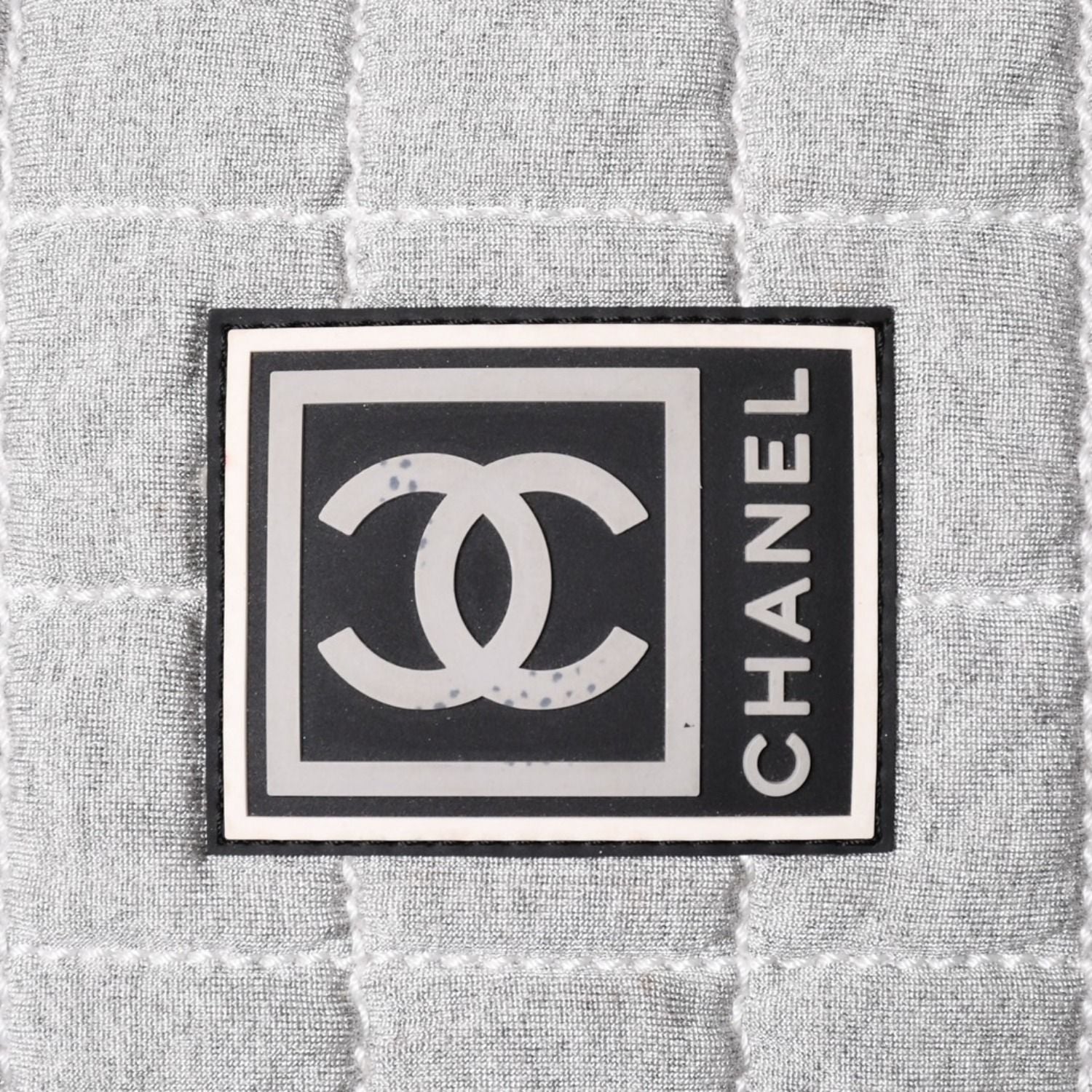 Chanel Sports Line Shoulder Bag CC Logo Choco Bar Gray Silver — view 7