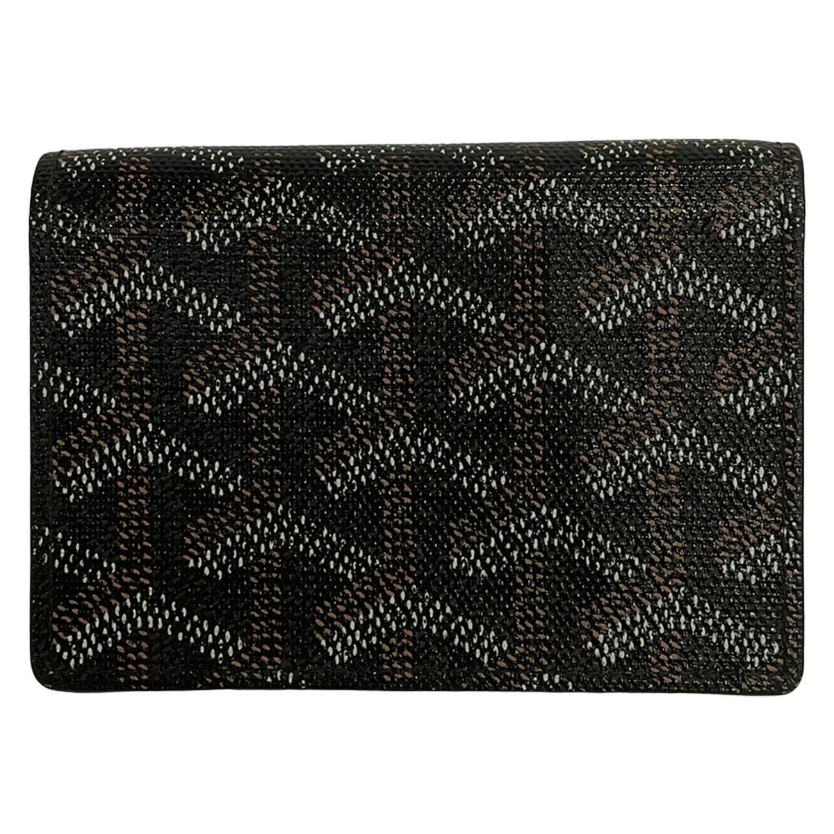 Goyard Business Card Holder Black White Brown — view 2