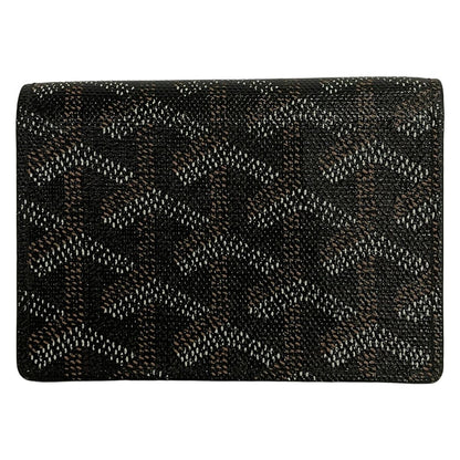Goyard Business Card Holder Black White Brown — view 2