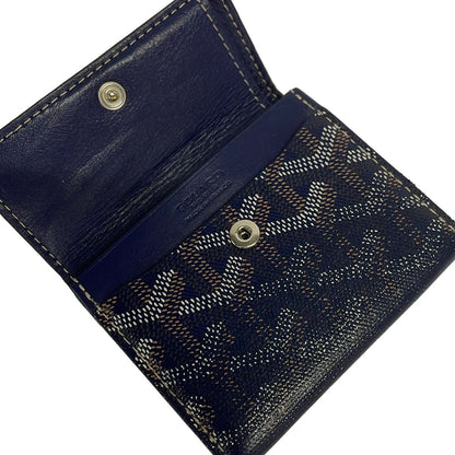 Goyard Coin Case Navy White Beige — view 3
