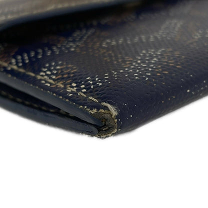 Goyard Coin Case Navy White Beige — view 6