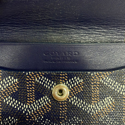 Goyard Coin Case Navy White Beige — view 5
