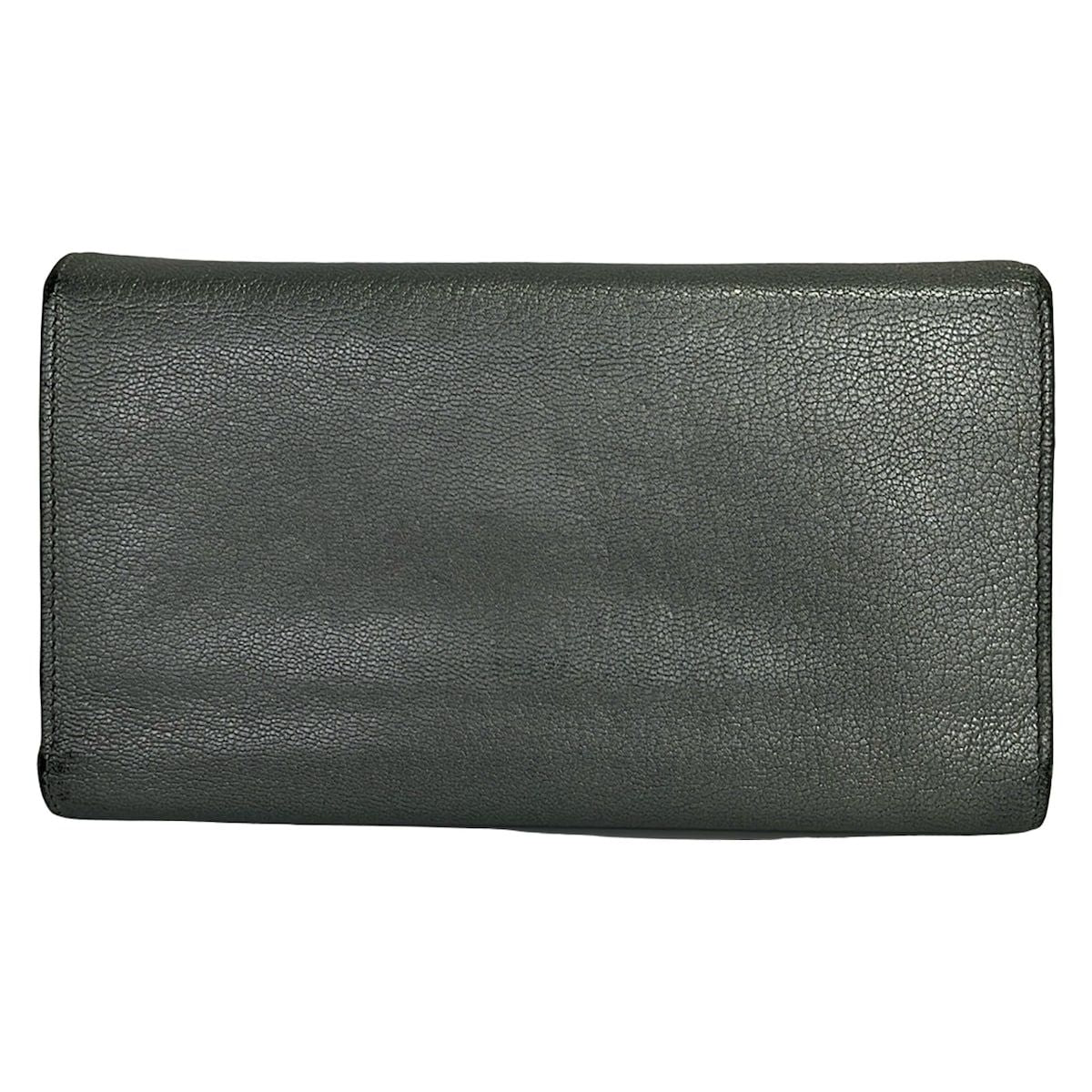 Chanel Wallet Silver Leather — view 2