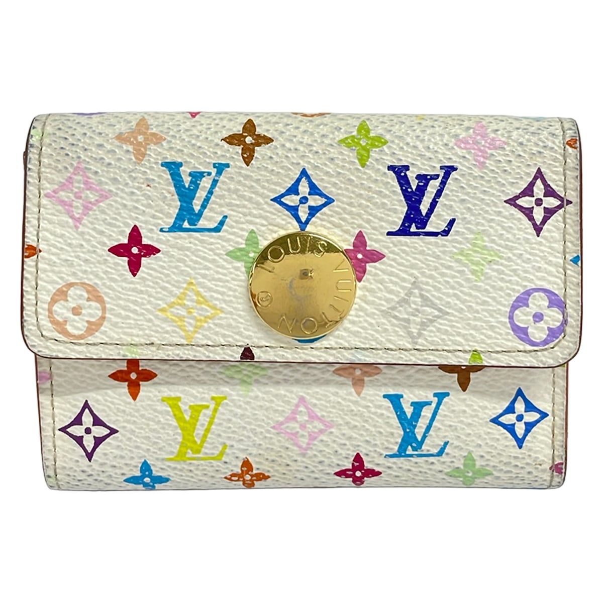Louis Vuitton Card Case Monogram Multicolor Porto Monet Cozy Blanc