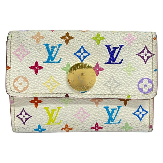 Louis Vuitton Card Case Monogram Multicolor Porto Monet Cozy Blanc