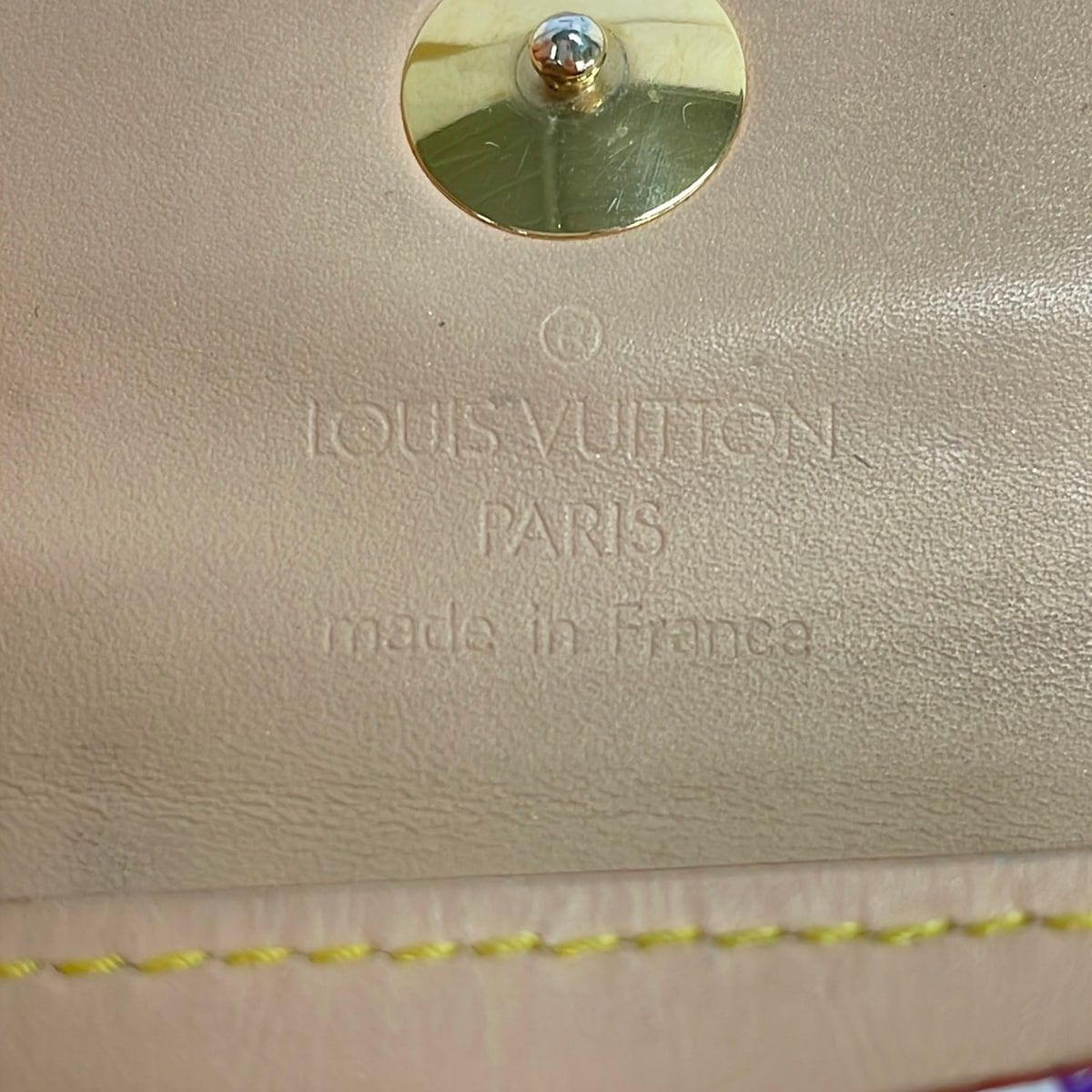 Louis Vuitton Card Case Monogram Multicolor Porto Monet Cozy Blanc — view 5