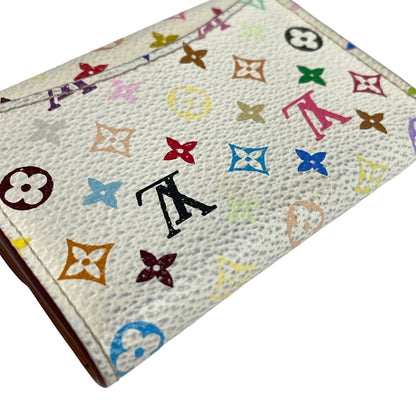 Louis Vuitton Card Case Monogram Multicolor Porto Monet Cozy Blanc — view 7