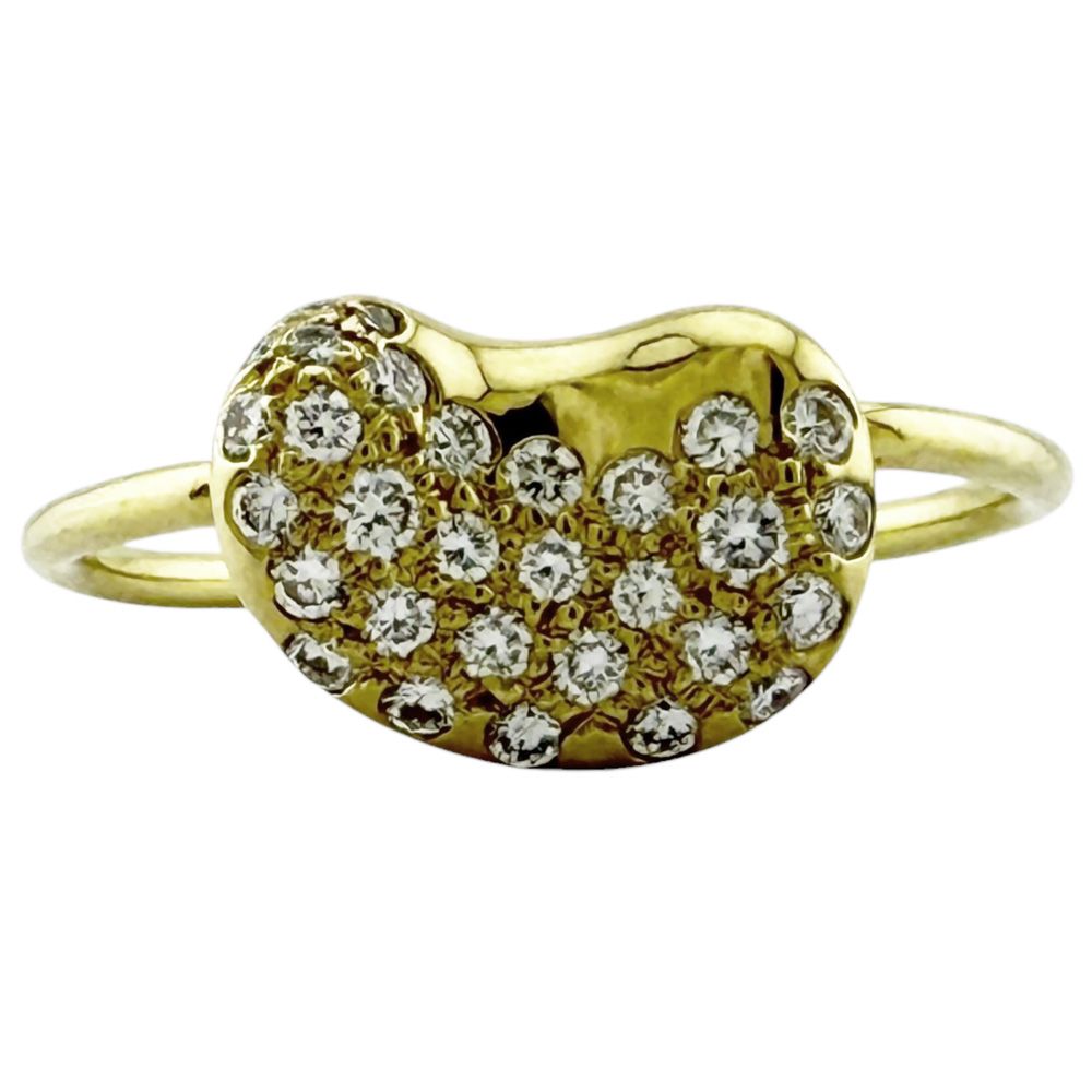 Tiffany & Co Bean Pave Ring 18k Diamond — view 3