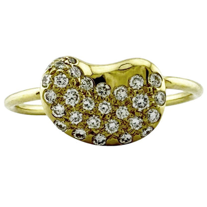 Tiffany & Co Bean Pave Ring 18k Diamond — view 3