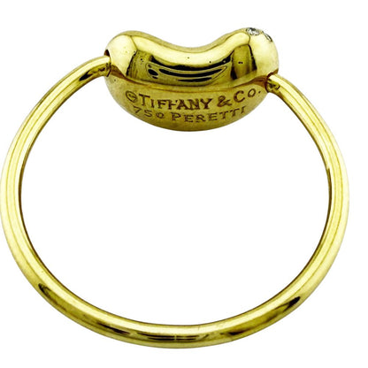 Tiffany & Co Bean Pave Ring 18k Diamond — view 5