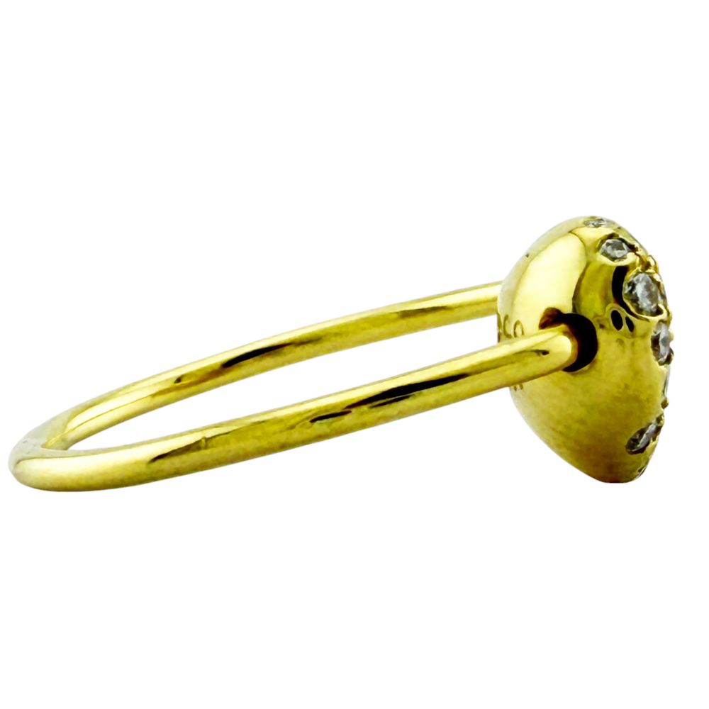 Tiffany & Co Bean Pave Ring 18k Diamond — view 6