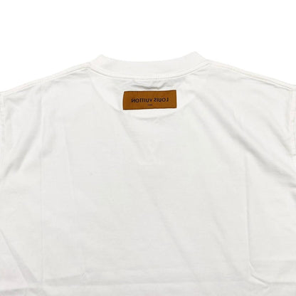 Louis Vuitton Short Sleeve T-Shirt LV Embossed Logo Crew Neck Dt3 S Cotton White — view 5