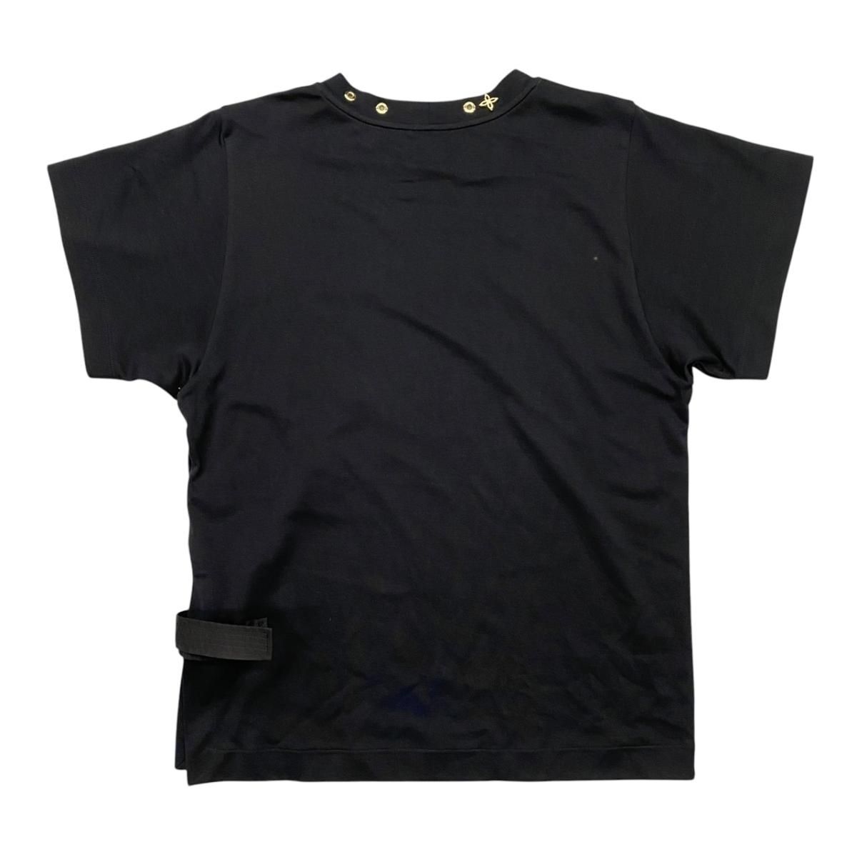 Louis Vuitton Short Sleeve T-Shirt Side Strap Jg2 L Cotton Monogram Flower — view 2