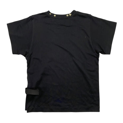 Louis Vuitton Short Sleeve T-Shirt Side Strap Jg2 L Cotton Monogram Flower — view 2