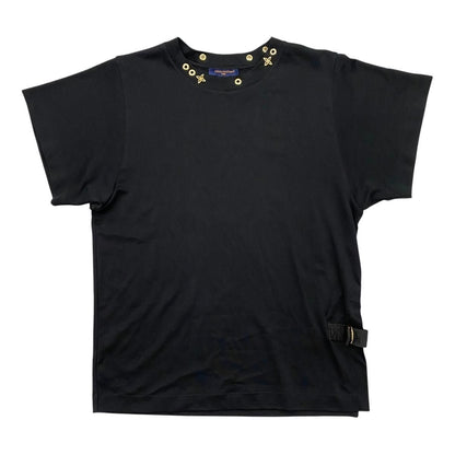 Louis Vuitton Short Sleeve T-Shirt Side Strap Jg2 L Cotton Monogram Flower