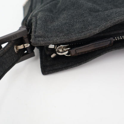 Fendi Zucca Logo Shoulder Bag Gray — view 8