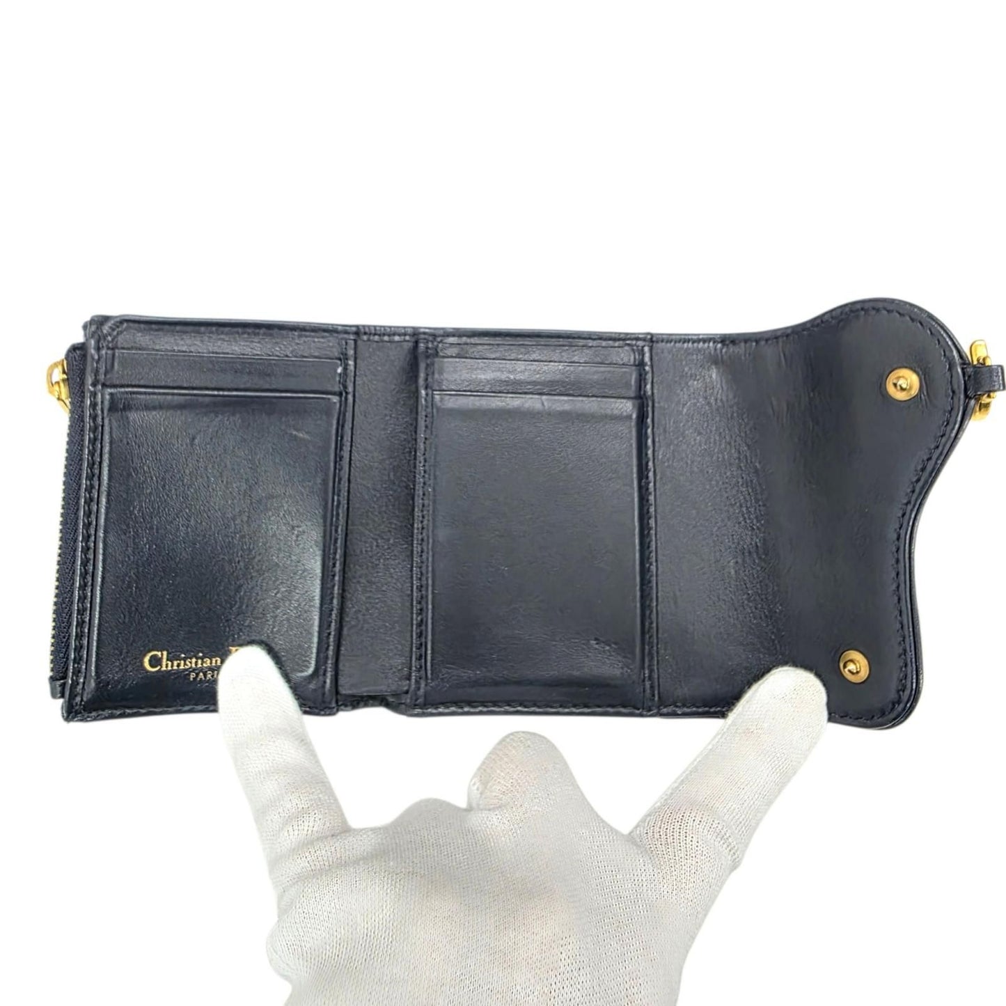 Dior Trotter Trifold Saddle Wallet — view 4