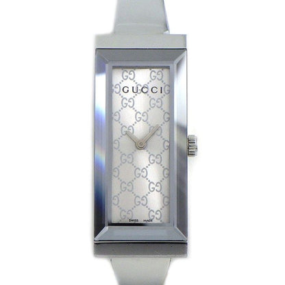 Gucci Watch Rectangle 127.5 GG Sunray Silver Dial SS