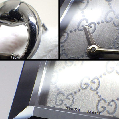 Gucci Watch Rectangle 127.5 GG Sunray Silver Dial SS — view 8