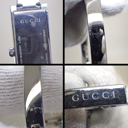 Gucci Watch Rectangle 127.5 GG Sunray Silver Dial SS — view 7