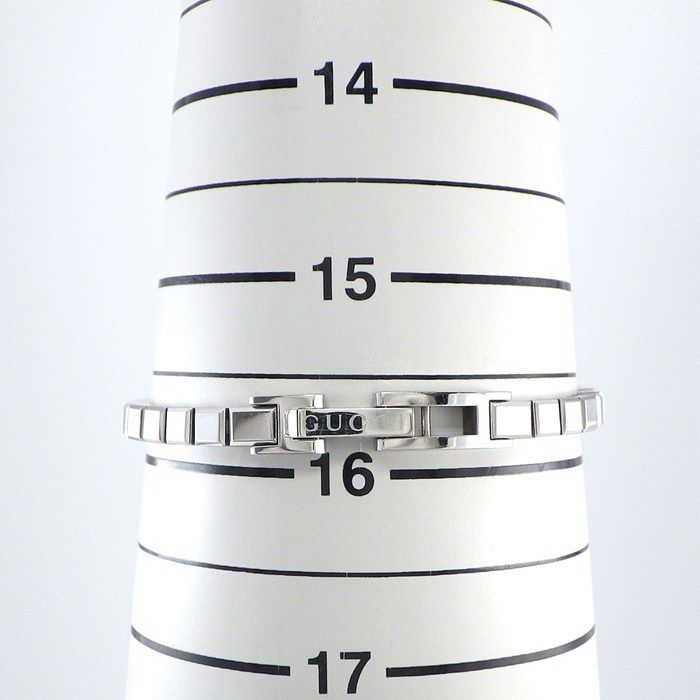 Gucci Watch Mini 102 Pave Diamond Bezel Square Black Dial SS — view 9
